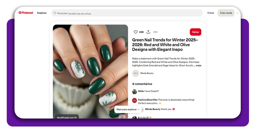 15 ideias de unhas decoradas para o Natal: inspire-se 18 Unhas decoradas para o Natal