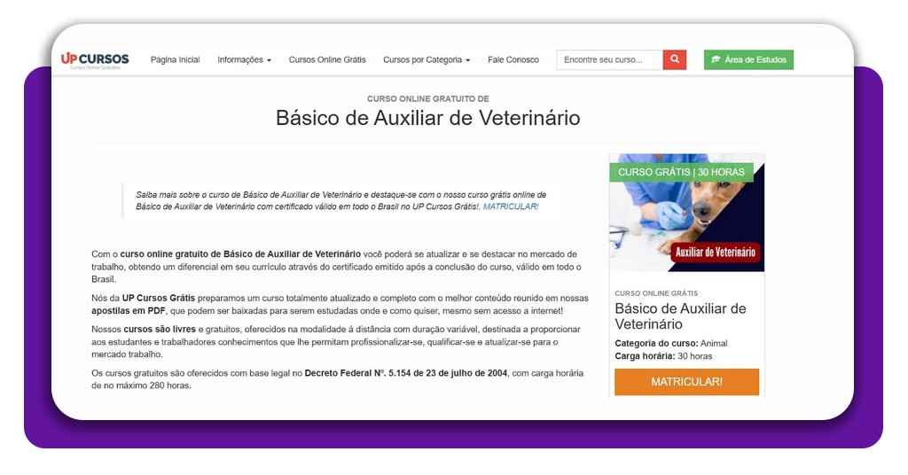 Curso de auxiliar de veterinário