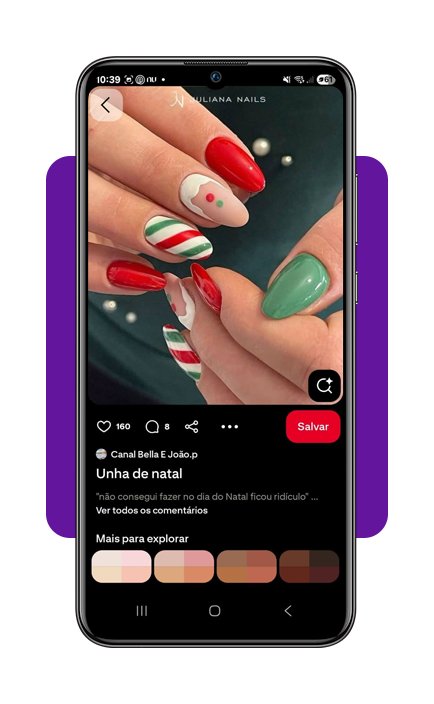 15 ideias de unhas decoradas para o Natal: inspire-se 4 Unhas decoradas para o Natal