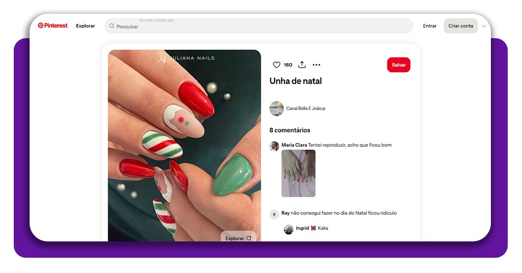 15 ideias de unhas decoradas para o Natal: inspire-se 5 Unhas decoradas para o Natal
