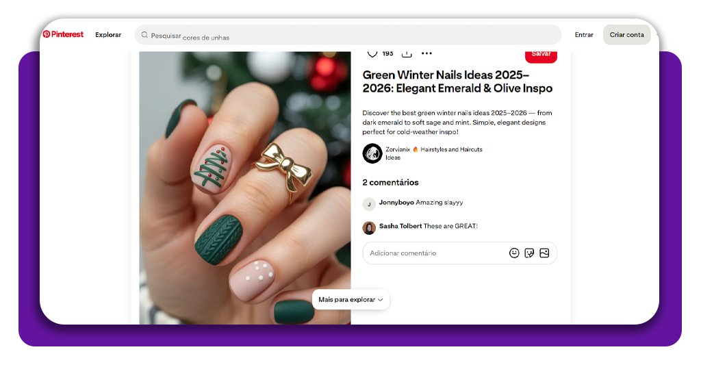 15 ideias de unhas decoradas para o Natal: inspire-se 8 Unhas decoradas para o Natal