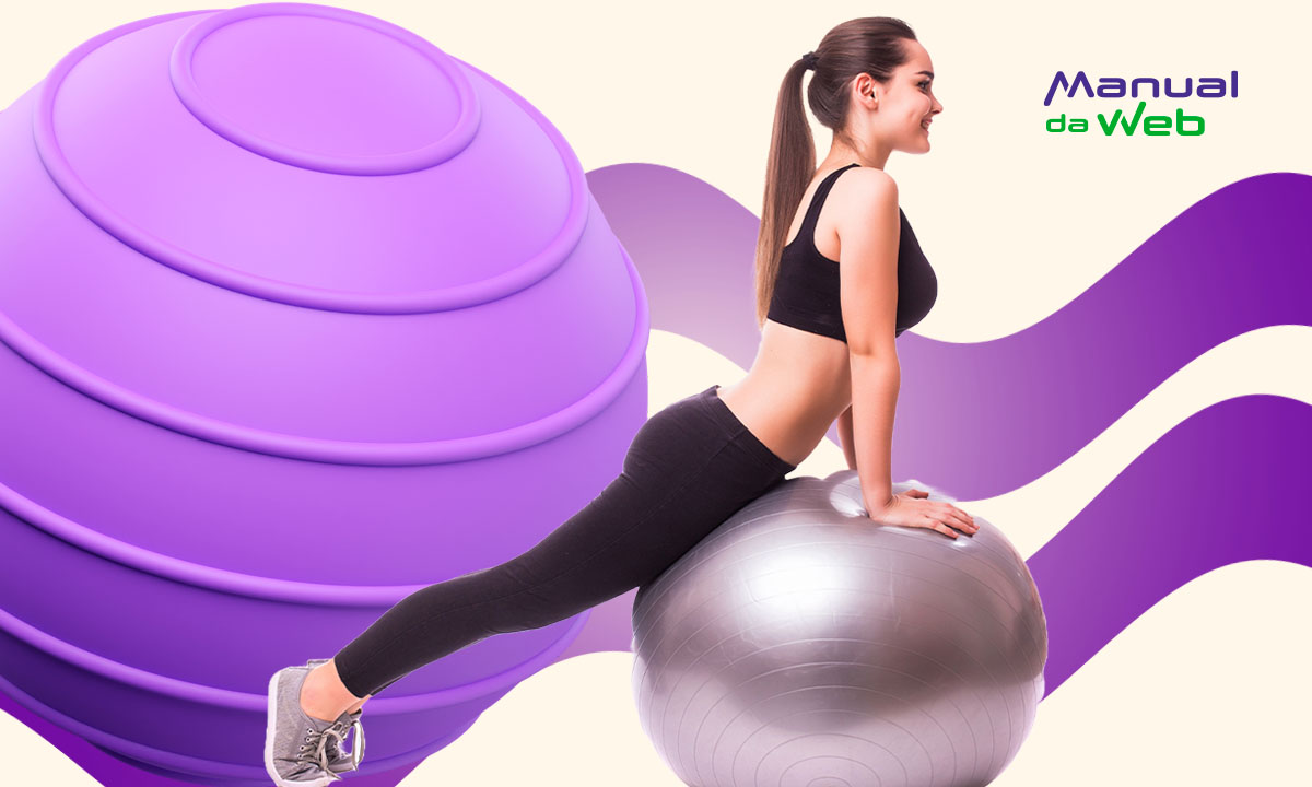 Pilates em casa com instruções em vídeo
