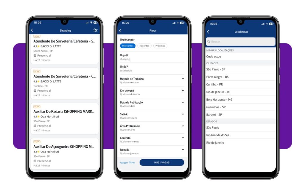Emprego em shopping: acesse vagas e se cadastre grátis pelo celular 4 Corpo 3 Vagas em shopping