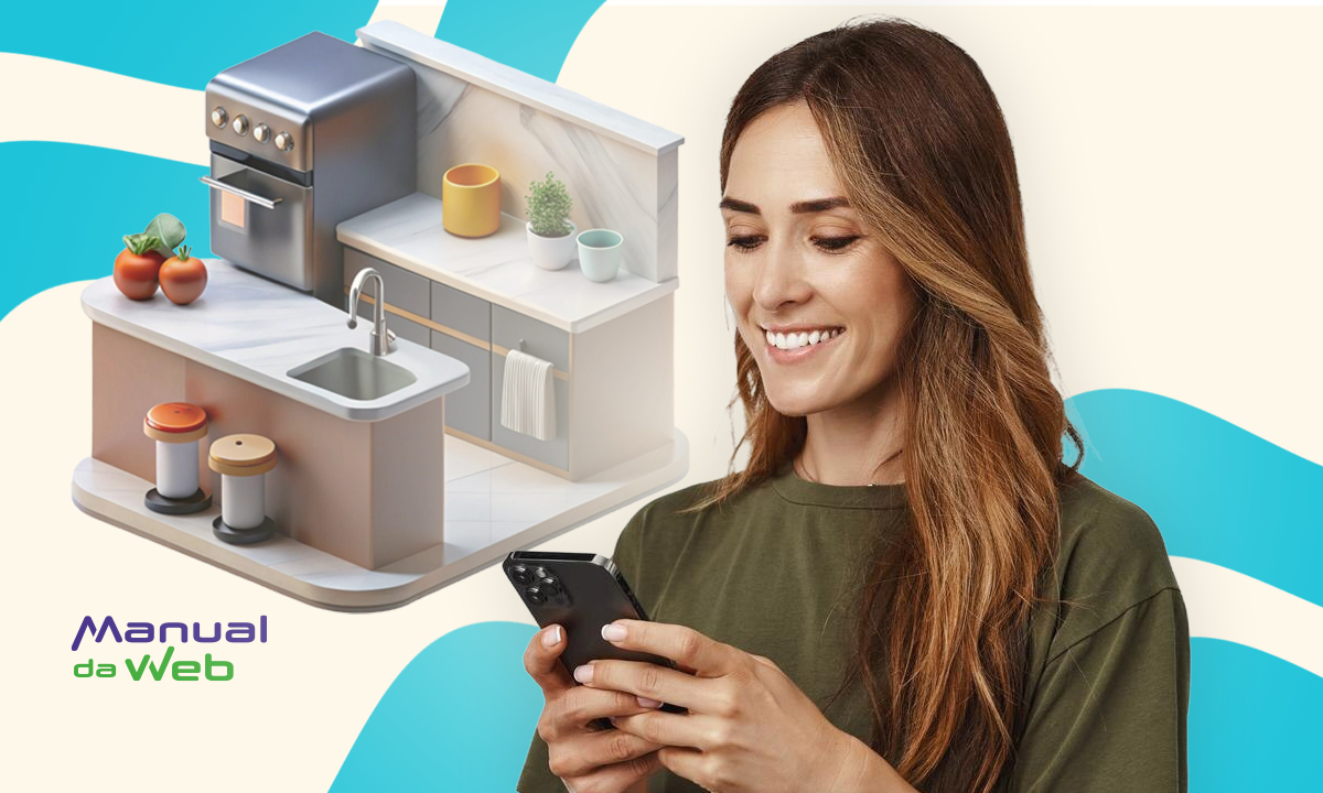 Veja como planejar móveis para cozinha pequena pelo celular