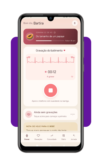 Ouvir batimentos do bebê: aplicativo simulador de Doppler fetal 5 IMG 6189 04